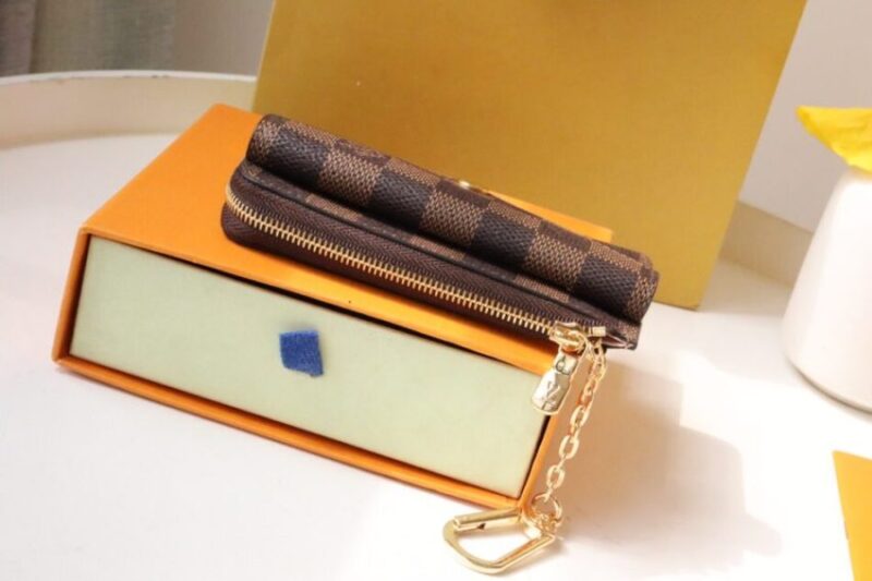 Replica Louis Vuitton Card Holder Recto Verso Grid Brown - elite superclone designer purse