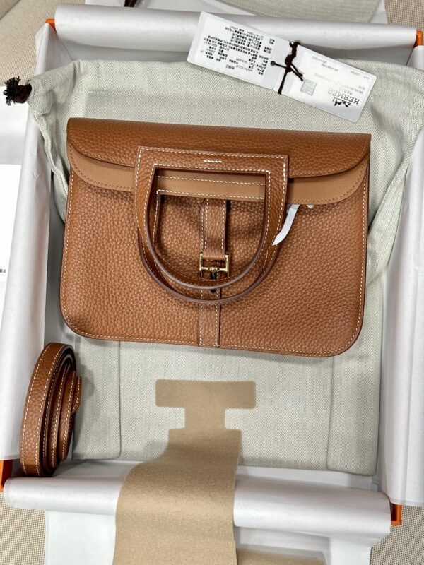 Replica Hermes Halzan Brown - high-quality designer bag clone