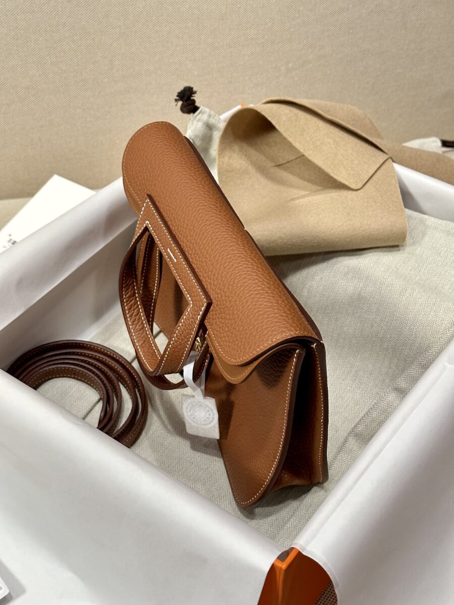 Replica Hermes Halzan Brown - high-end fake designer purse