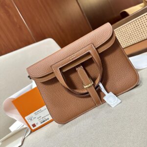 Replica Hermes Halzan Brown - realistic designer-inspired fake bag