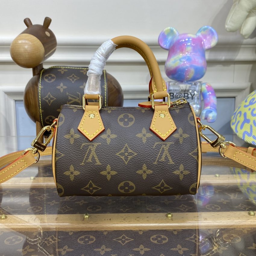 Replica Louis Vuitton Speedy Nano Brown - top-tier luxury replica shoulder bag