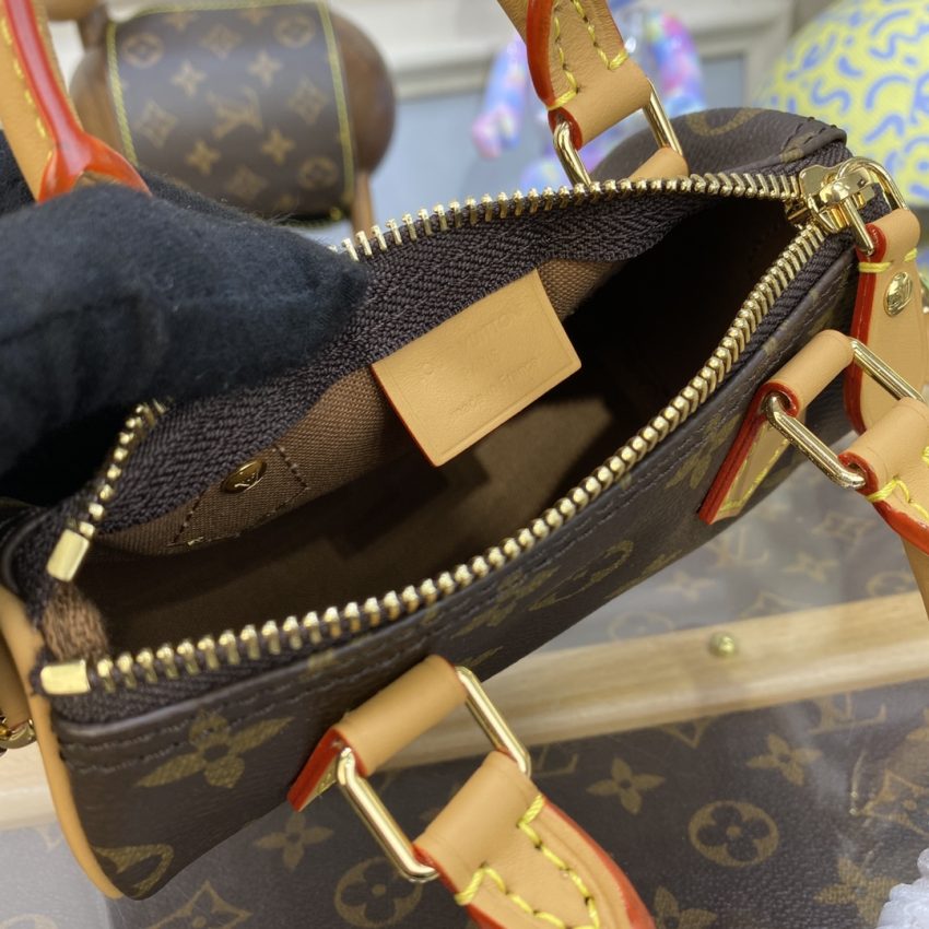 Replica Louis Vuitton Speedy Nano Brown - authentic-look luxury purse replica