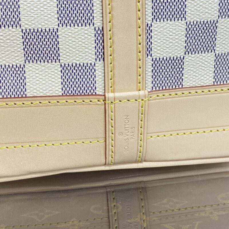 Replica Louis Vuitton Noe Bucket White Grid MM - top-rated replica designer bag