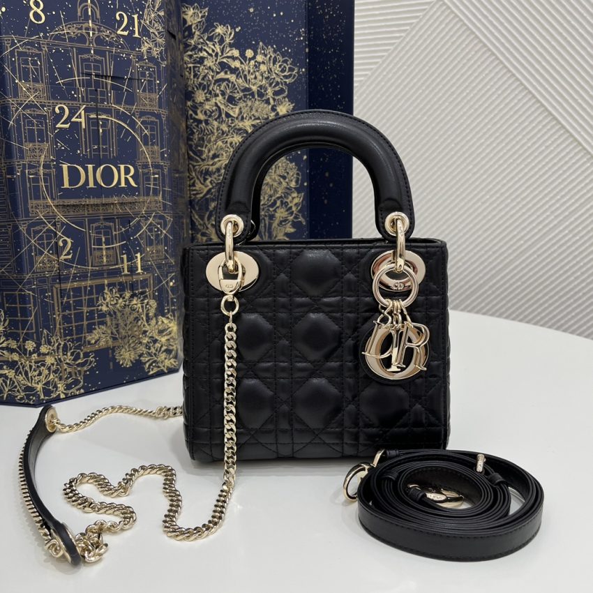 Replica Lady Dior Mini Black - elite superclone designer purse