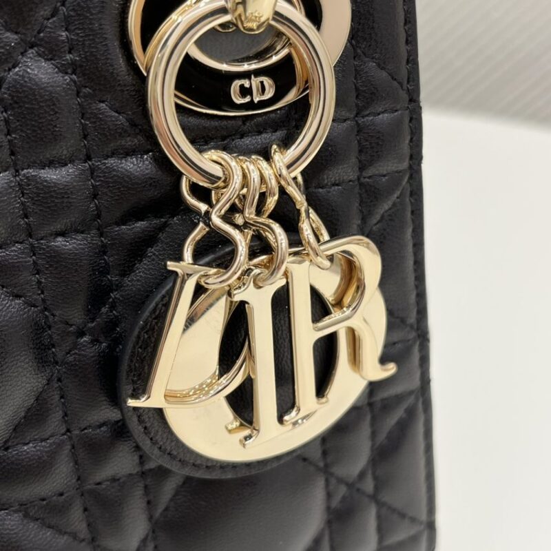 Replica Lady Dior Mini Black - authentic-look luxury purse replica