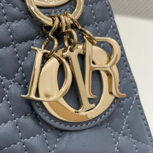 Replica Lady Dior Mini Blue - top-tier luxury replica shoulder bag