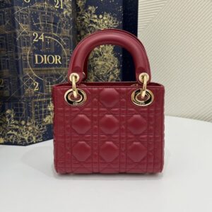 Replica Lady Dior Mini Red - 1:1 designer replica handbag