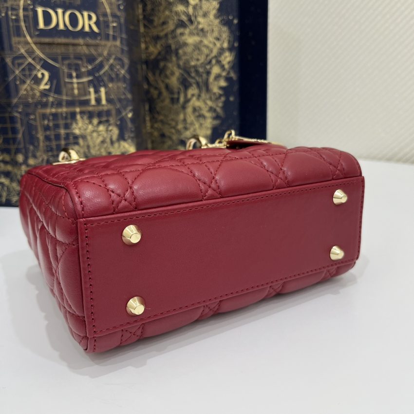 Replica Lady Dior Mini Red - near-authentic luxury replica handbag