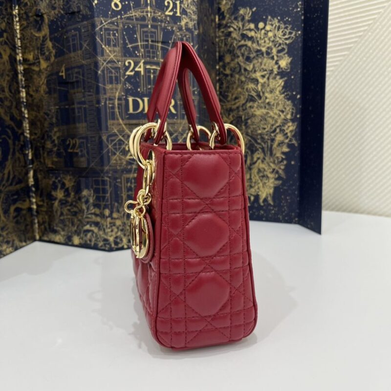 Replica Lady Dior Mini Red - high-accuracy replica luxury purse