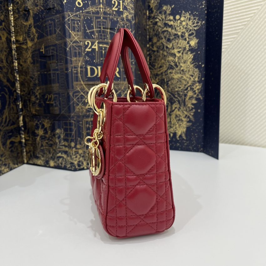 Replica Lady Dior Mini Red - high-accuracy replica luxury purse