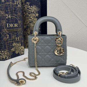 Replica Lady Dior Mini Cloud Grey - premium 1:1 fake handbag model
