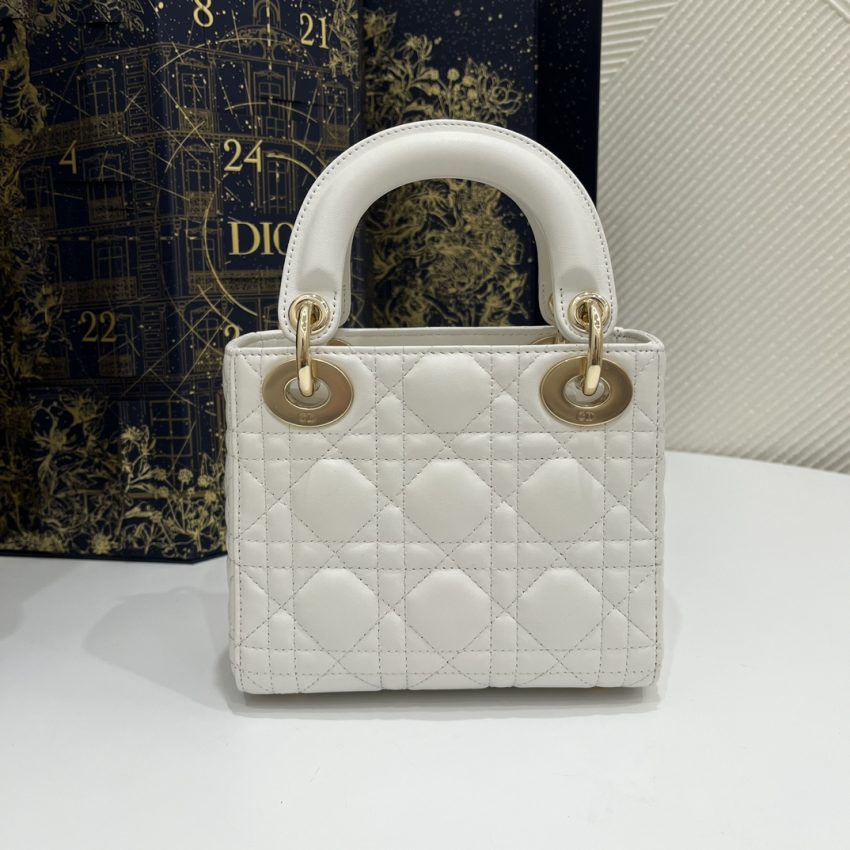 Replica Lady Dior Mini White - near-authentic luxury replica handbag