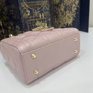 Replica Lady Dior Mini Pink - top-tier luxury replica shoulder bag