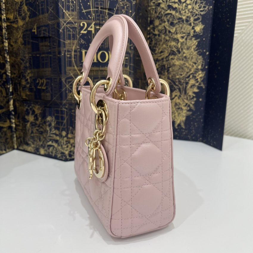 Replica Lady Dior Mini Pink - best quality luxury bag dupe