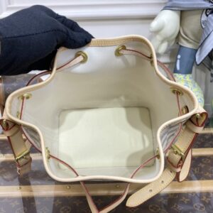 Replica Louis Vuitton Noe Bucket White Grid - best-selling designer handbag dupe