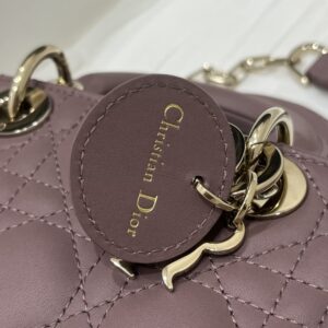 Replica Dior Lady D-Joy Mini Bag Purple - authentic-look luxury purse replica