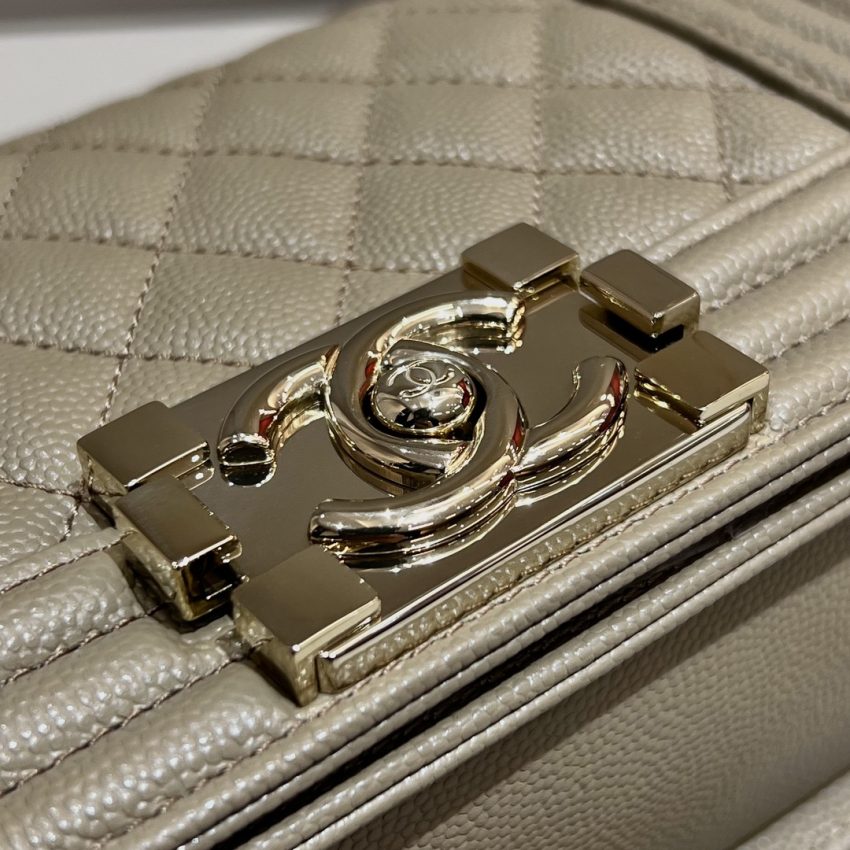 Replica CHANEL Le Boy Milk Tea - high-quality designer bag clone