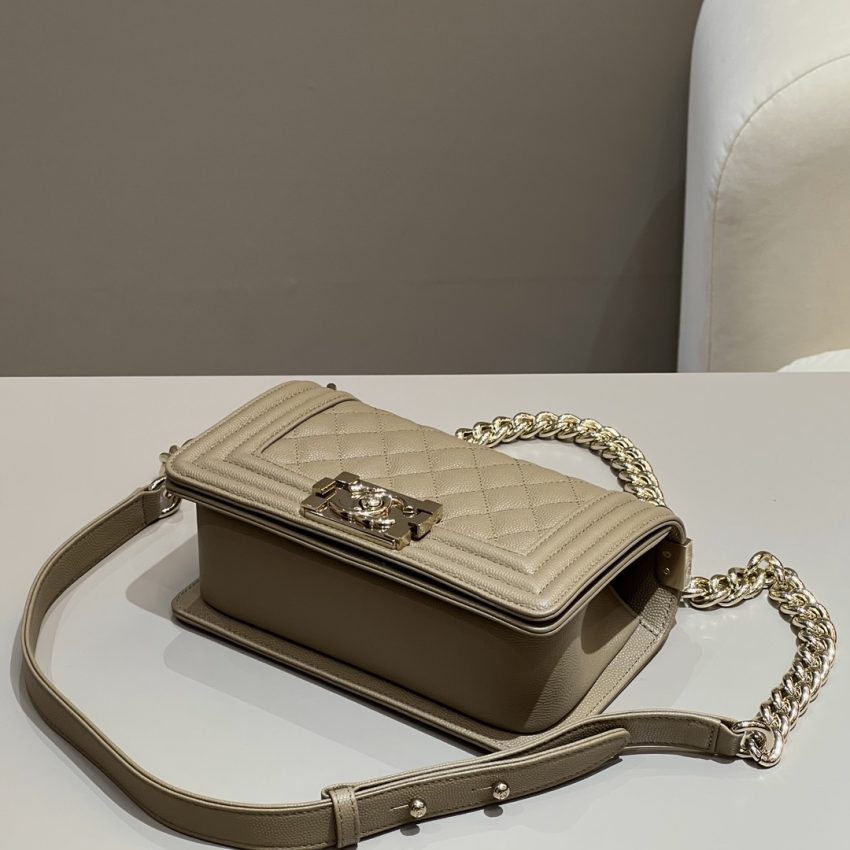 Replica CHANEL Le Boy Milk Tea - ultra-realistic fake designer tote