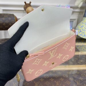 Replica Louis Vuitton Félicie Pochette Pink - high-end fake designer purse