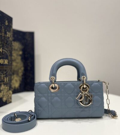 Replica Dior Lady D-Joy Bag Blue - top-tier luxury replica shoulder bag