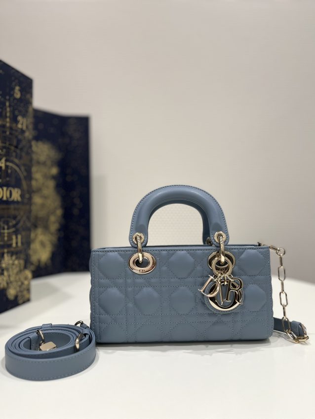 Replica Dior Lady D-Joy Bag Blue - top-tier luxury replica shoulder bag