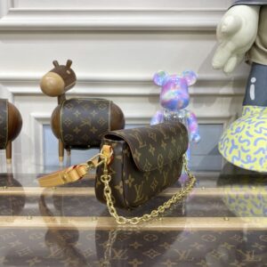 Replica Louis Vuitton Wallet on Chain Ivy Brown - high-end fake designer purse