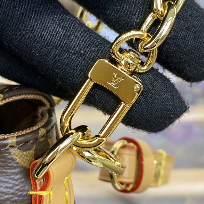 Replica Louis Vuitton Wallet on Chain Ivy Brown - premium 1:1 fake handbag model