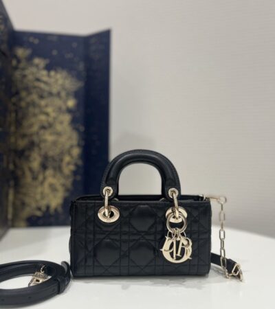 Replica Dior Lady D-Joy Mini Bag Black - 1:1 designer replica handbag
