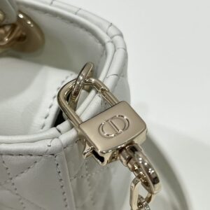 Replica Lady D-Joy Mini Bag White - realistic designer-inspired fake bag