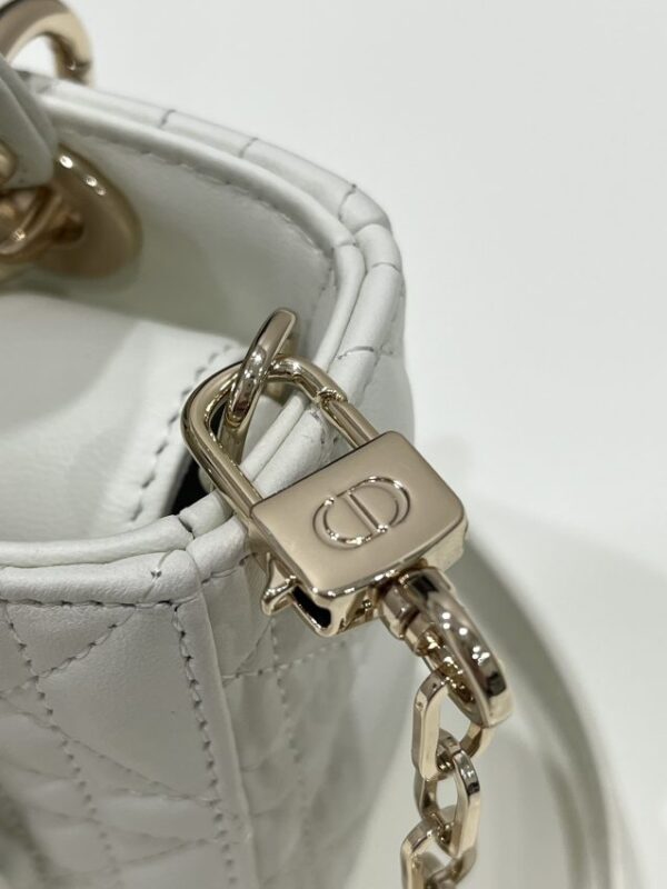 Replica Lady D-Joy Mini Bag White - realistic designer-inspired fake bag