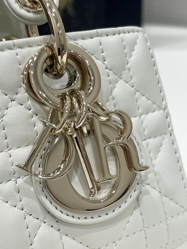 Replica Lady D-Joy Mini Bag White - top-tier luxury replica shoulder bag