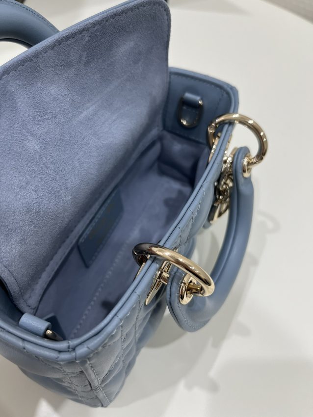 Replica Dior Lady D-Joy Mini Bag Blue - top-rated replica designer bag