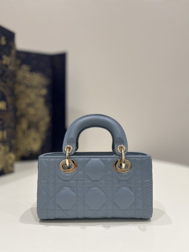 Replica Dior Lady D-Joy Mini Bag Blue - high-accuracy replica luxury purse