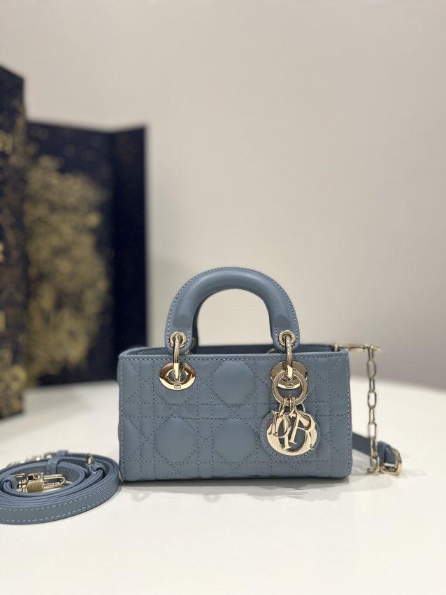 Replica Dior Lady D-Joy Mini Bag Blue - premium 1:1 fake handbag model