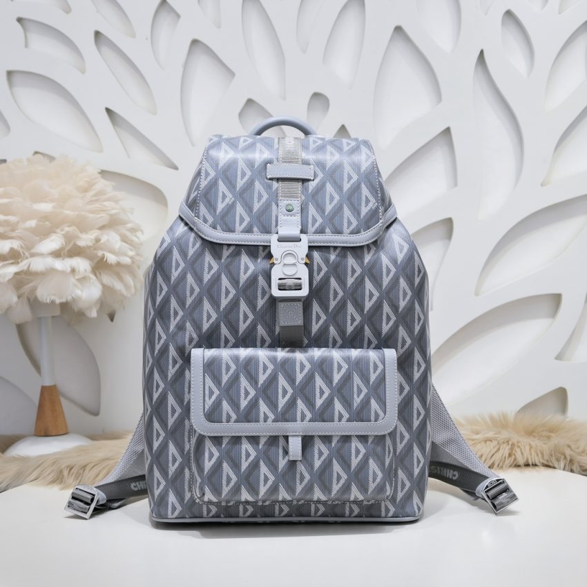 Replica Dior Hit The Road Backpack Diamond Grey - ultra-realistic fake designer tote