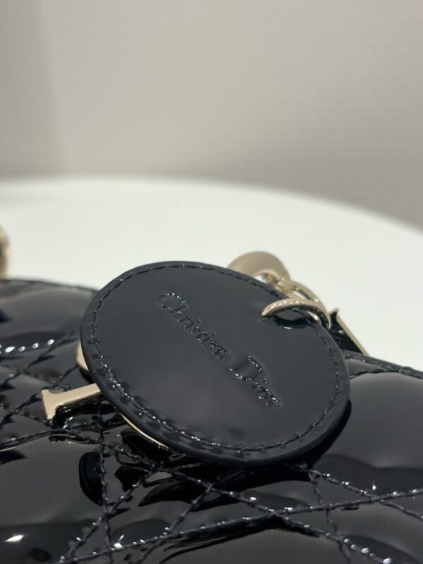 Replica Dior Lady D-Joy Bag Patent Black - premium-grade designer purse dupe