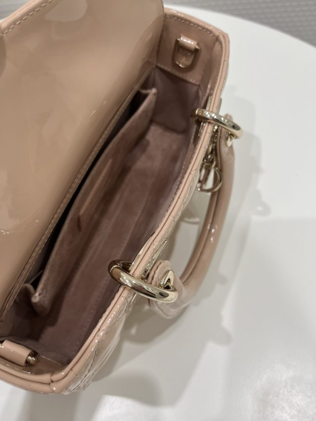 Replica Dior Lady D-Joy Bag Caramel Patent - top-tier luxury replica shoulder bag