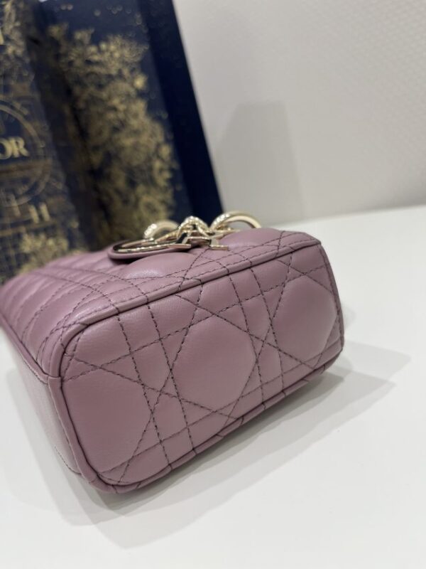 Replica Dior Lady D-Joy Bag Purple - near-authentic luxury replica handbag