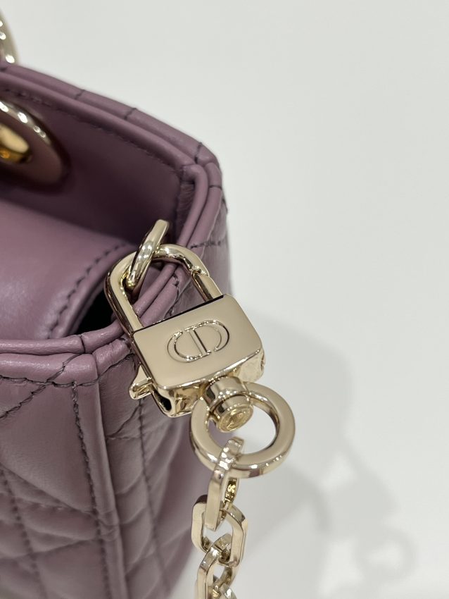 Replica Dior Lady D-Joy Mini Bag Dark Purple - realistic designer-inspired fake bag
