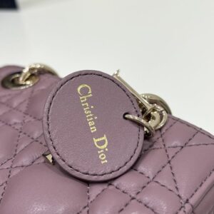 Replica Dior Lady D-Joy Mini Bag Dark Purple - best quality luxury bag dupe