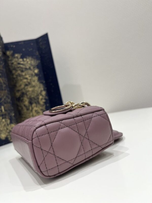Replica Dior Lady D-Joy Mini Bag Dark Purple - best quality luxury bag dupe
