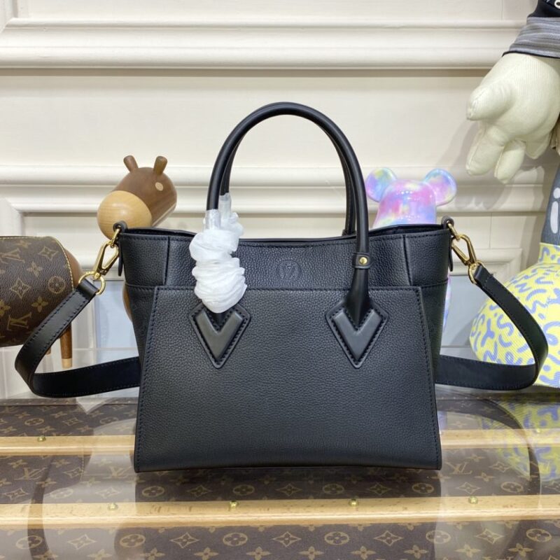 Replica Louis Vuitton On My Side PM Full Black - top-tier luxury replica shoulder bag