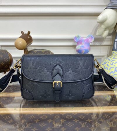 Replica Louis Vuitton Nano Diane Satchel Black - top-tier luxury replica shoulder bag