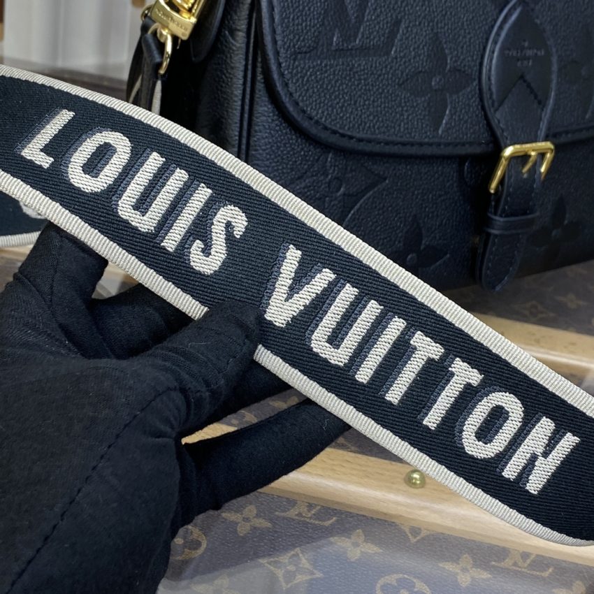 Replica Louis Vuitton Nano Diane Satchel Black - realistic designer-inspired fake bag