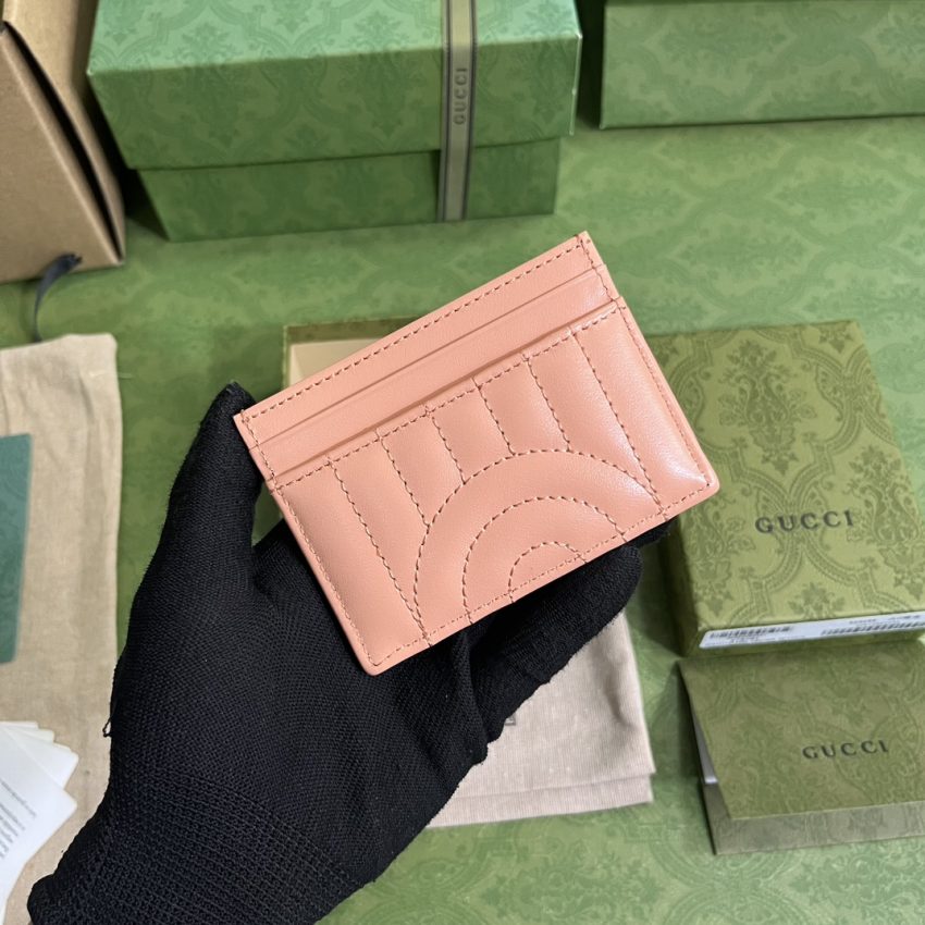 Replica Gucci Marmont Card Holder Pink - near-authentic luxury replica handbag