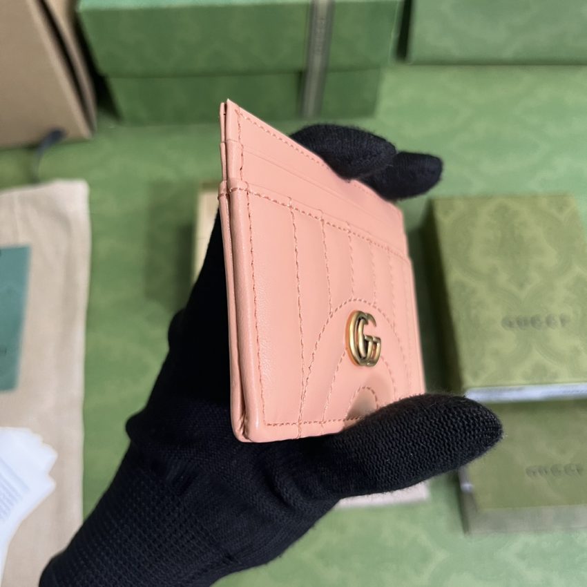Replica Gucci Marmont Card Holder Pink - premium-grade designer purse dupe