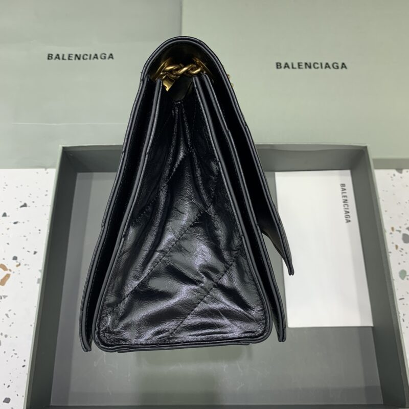 Replica Balenciaga Crush Large Black 2.0 - premium-grade designer purse dupe