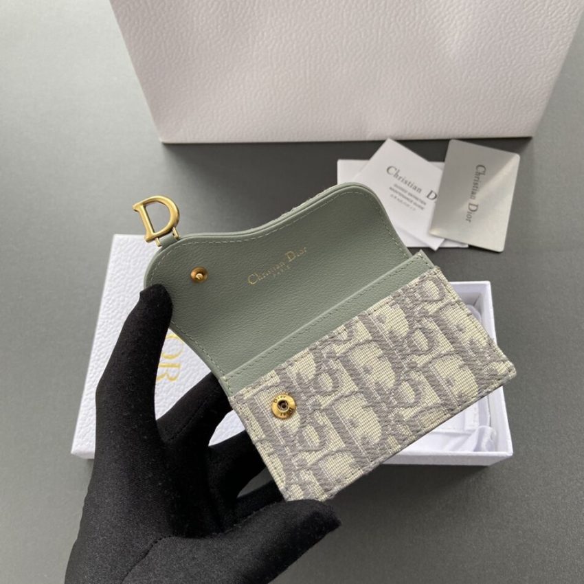 Replica Dior Bloom Card Holder Beige - high-end fake designer purse