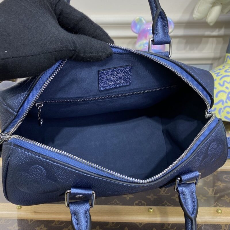 Replica Louis Vuitton Speedy Bandouliere 25 Dark Blue - elite superclone designer purse