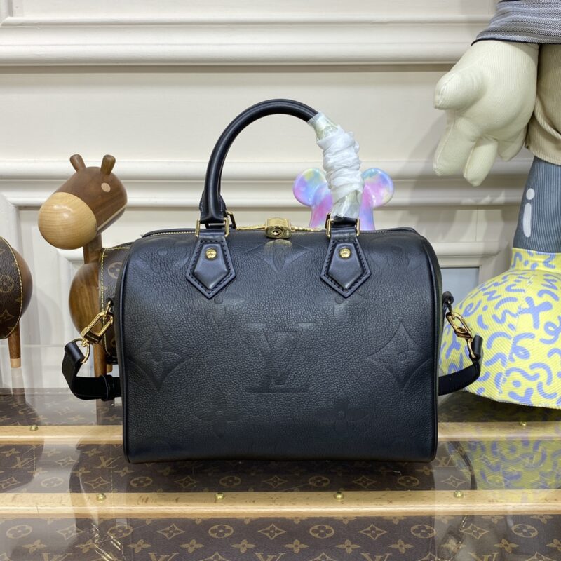 Replica Louis Vuitton Speedy Bandouliere 25 Black - near-authentic luxury replica handbag